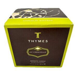 THYMES Au Chocolat Chocolate Aromatic Candle 6.5 Oz Chocolat Saffron